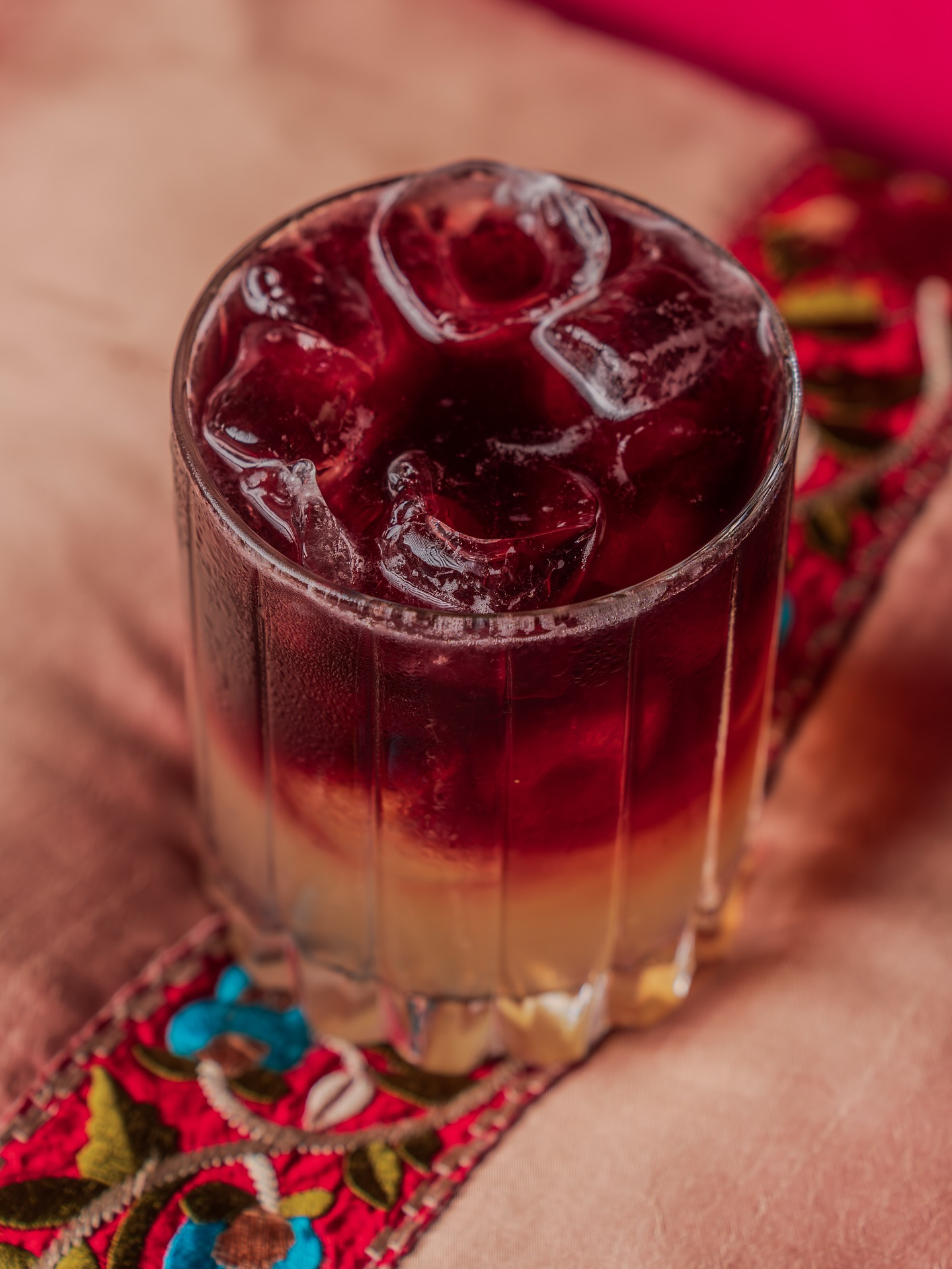 Cocktail décorée pour la Saint-Valentin